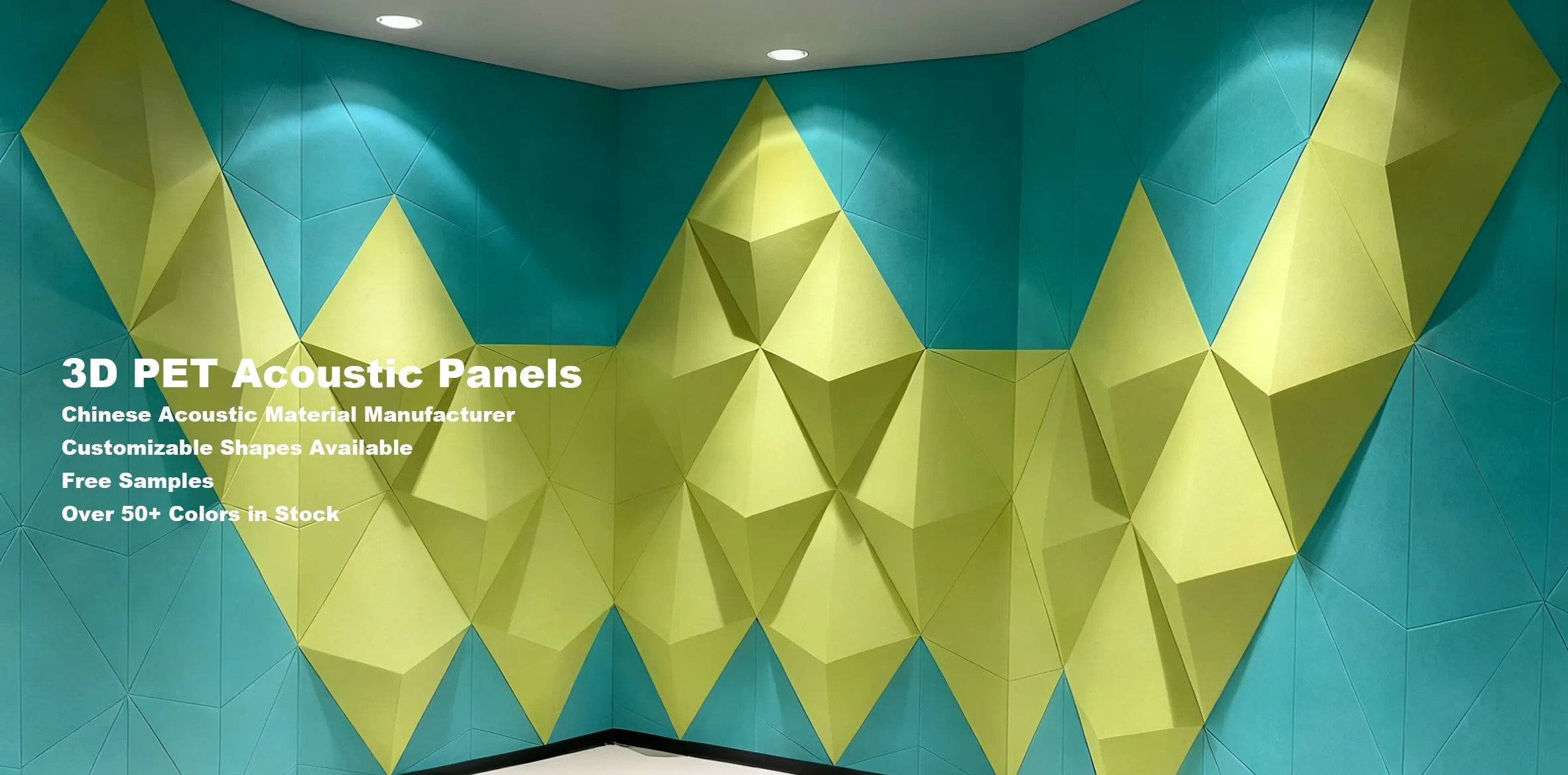 3D PET Acoustic Panels